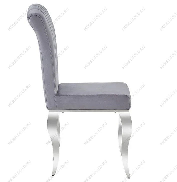 Стул кухонный Signal PRINCE Velvet (серый/хром) | изображение 1