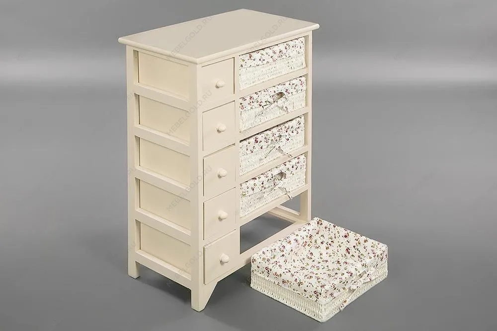 Комод с 5-ю корзинами и 5-ю ящиками Secret De Maison CABAS Белый | изображение 6