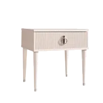 Тумба прикроватная Римини СОЛО (Бежевый/Серебро) РМТП-1(s)