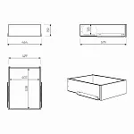 Ящик выдвижной к шкафу МАКС, 43х58х16 см, дуб сонома | изображение 10