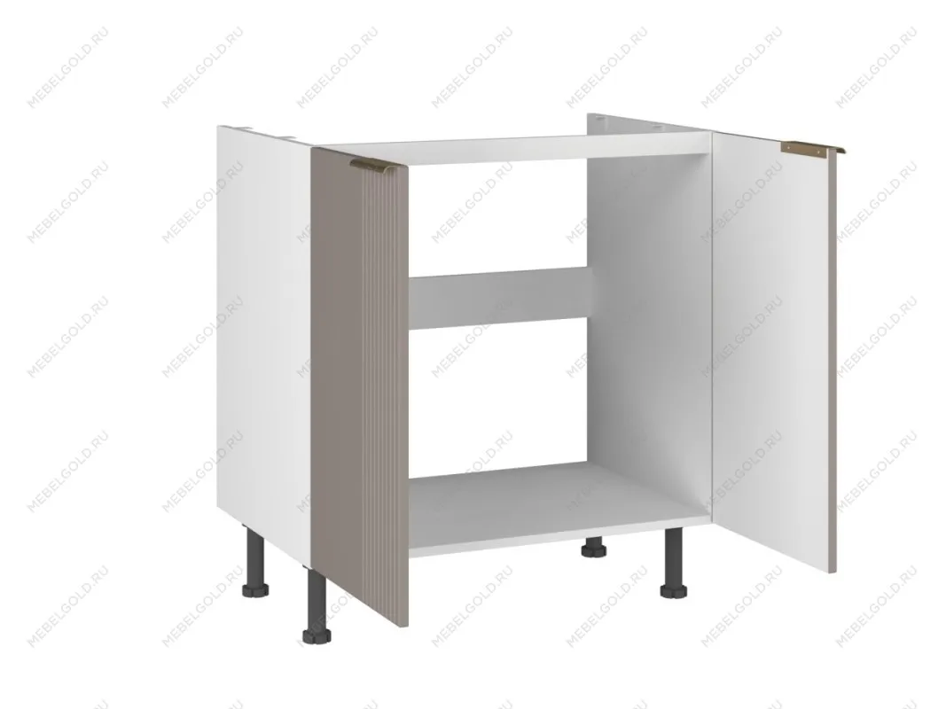 Стол СМ-80 Волна 2-дверный, Фьюжн (800*520*870) Мокко, 27134 | изображение 1