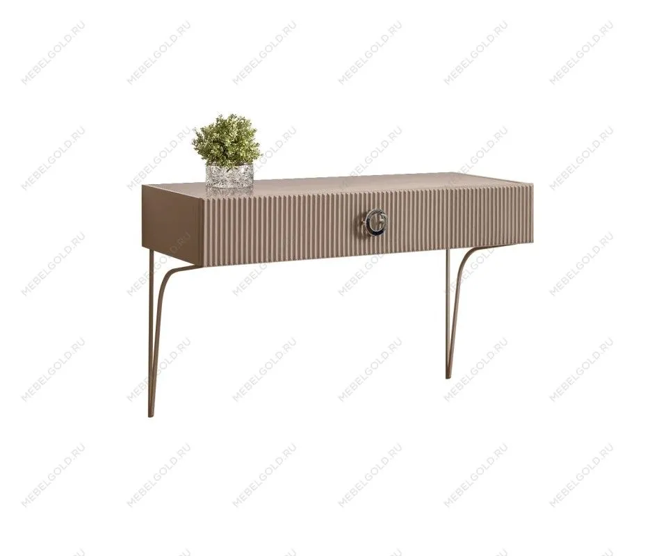 Стол туалетный (консоль) Bogemia Fillini (Мокка) (Lakobel/Хром) БМСТ-1(FI)