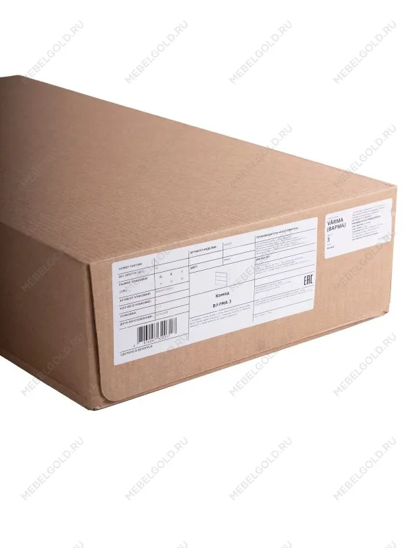 Комод Варма Прайм, 3 ящика, 80х77х48 см, эмаль, белый | изображение 11