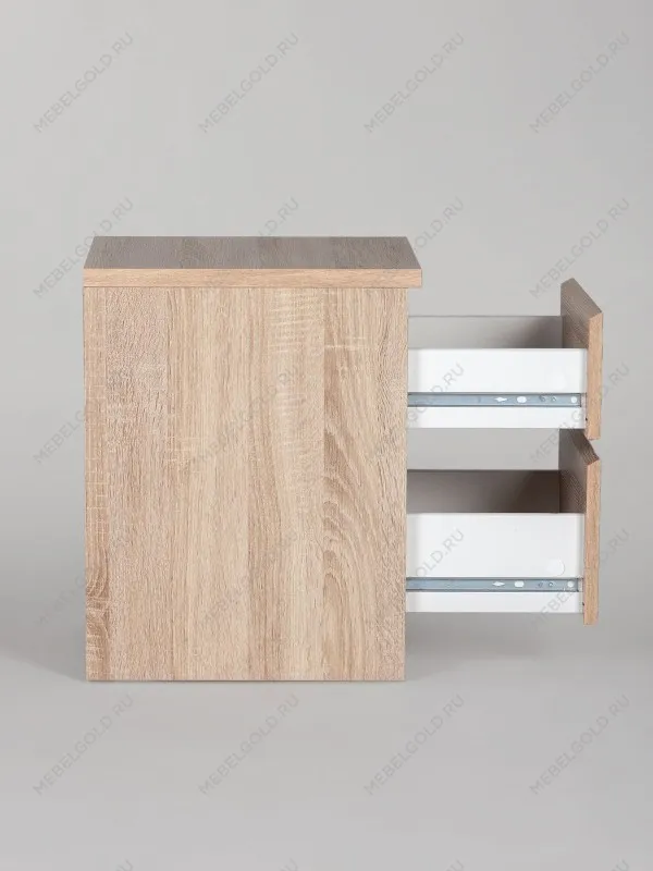 Тумба прикроватная Кастор, 2 ящика, 40х37х49 см, серая | изображение 14