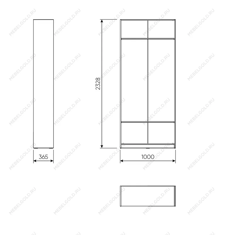 МАКС стеллаж 100х36х233 серый | изображение 2