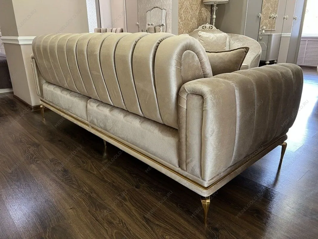 Диван Замира 3х местный бежевый | изображение 10