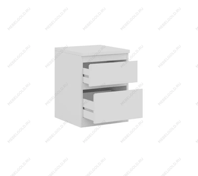 КАСТОР (KULLEN) тумба ИКЕА / IKEA 2 ящика белая | изображение 2