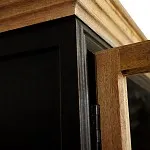 Шкаф книжный Secret de Maison BLACK LABEL (mod. DA-2289) черный/натуральный | изображение 4