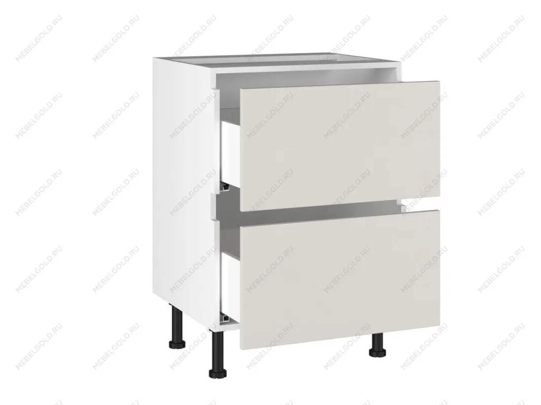 Стол с ящиками СЯ-(2)-60 Start Soft Boyard, Виста (600*523*870) Экокожа Белый, 26214 | изображение 1