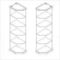 Мишель стеллаж для шкафа правый белый матовый