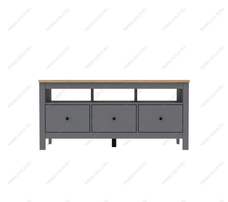 САГА тумба 3 ящика серая/ясень | изображение 1