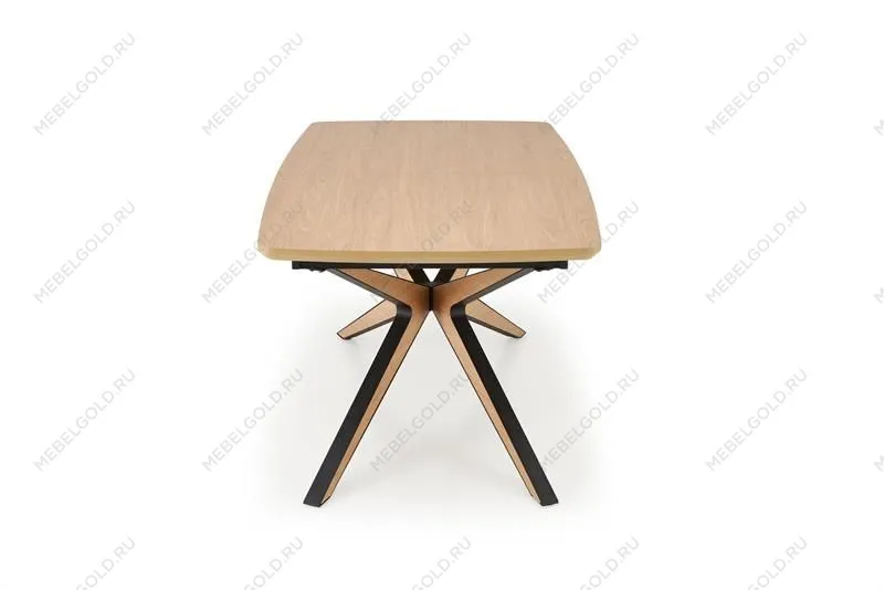 Стол обеденный Halmar JAMES 160 (натуральный/черный/натуральный) | изображение 3