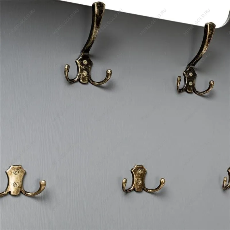 Вешалка настенная Патриция (Серый ясень/ткань V19) | изображение 3