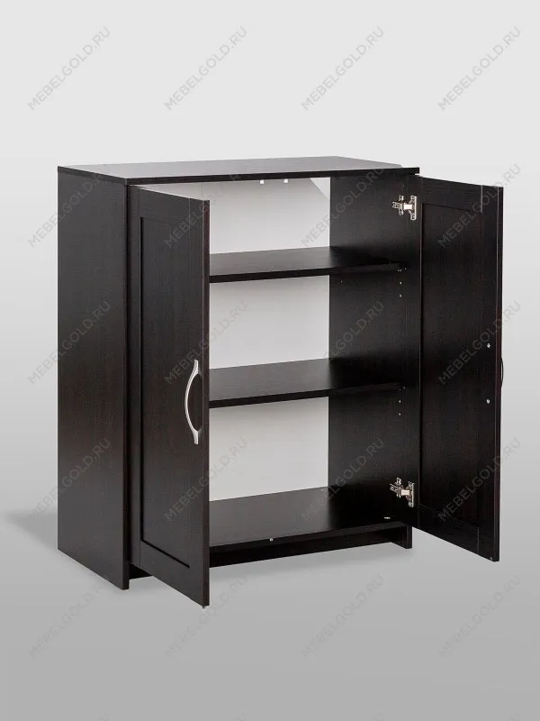 Тумба Сириус, 2 двери, 78х41х95 см, дуб венге, черно-коричневая | изображение 7