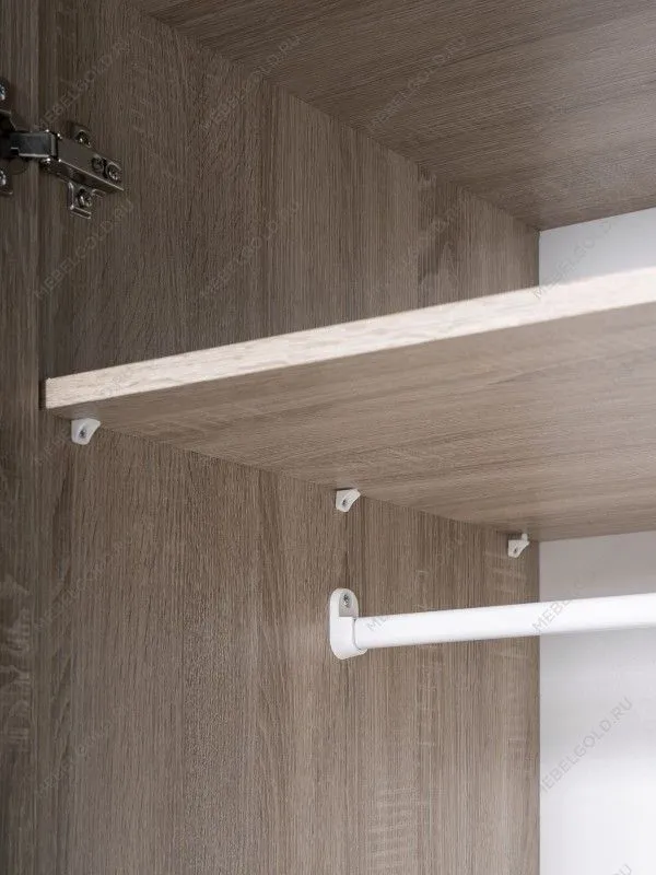 Шкаф Сириус, 4 двери и 1 ящик с зеркалом, 156х59х220 см, дуб сонома | изображение 9