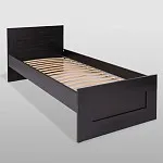 Кровать двуспальная ГУД ЛАКК Сириус, 120х200 см, черный, дуб венге | изображение 1