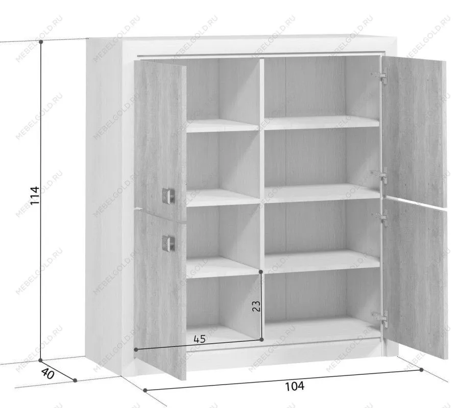 Тумба Коен KOM4D Венге/Штрокс (NEW) | изображение 3
