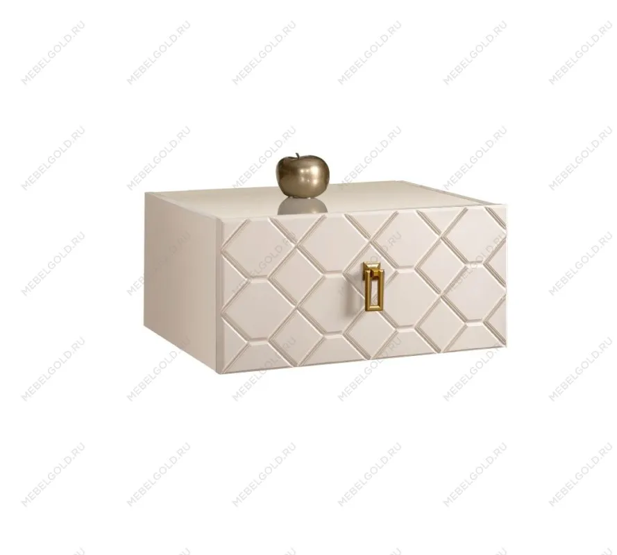 Тумба прикроватная Bogemia Fly Farfalle (Слоновая кость) (Lakobel/Золото) БМТП-1