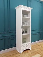 Шкаф-витрина Кентаки REG1W1S белый - Выставка Лобня