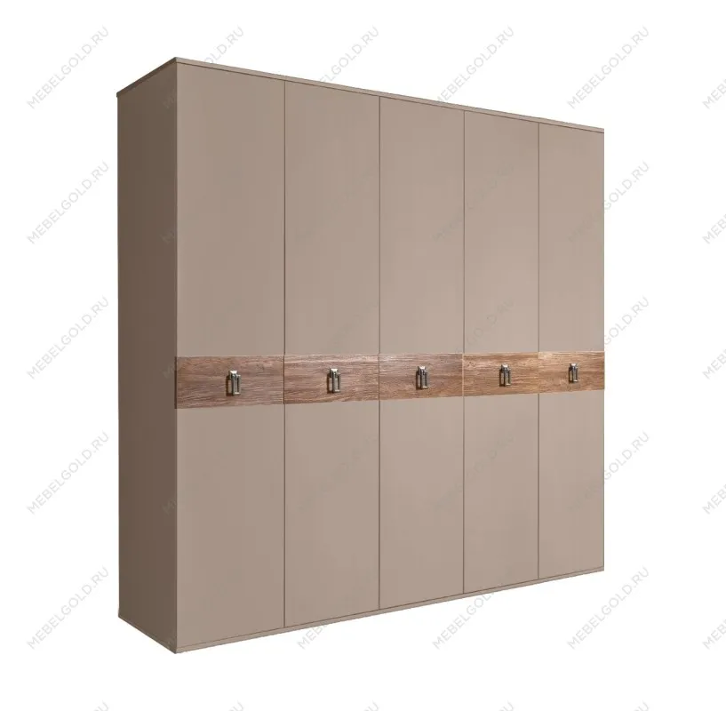 Шкаф 5-ти дв. Bogemia Wood Fa (Мокка/Хром) БМШ2/5(Wo)