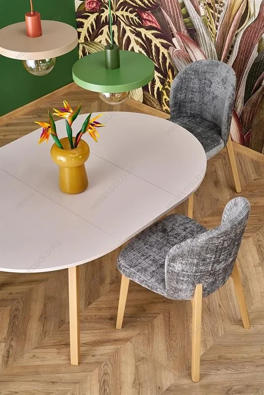 Стол обеденный Halmar RUBEN 102 (кашемир/натуральный) | изображение 14