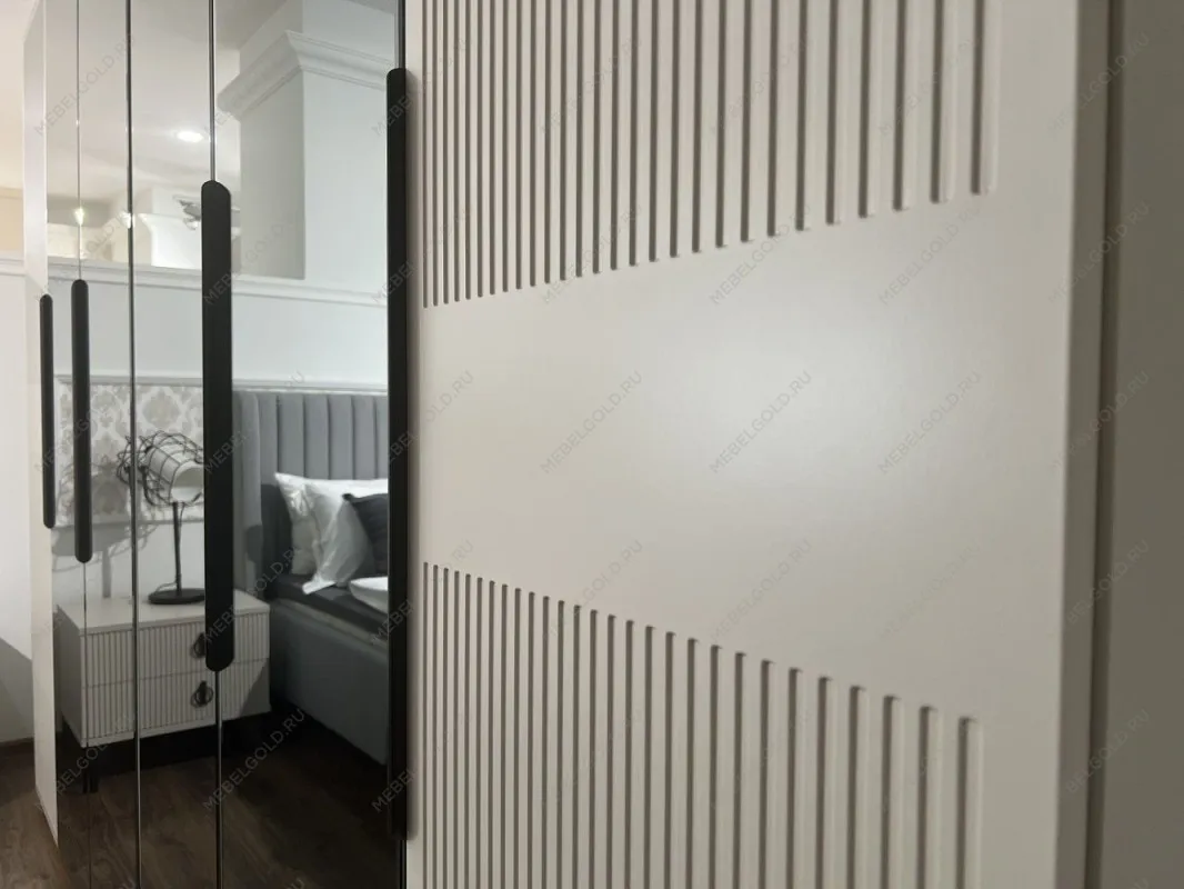 Спальня Стелла 4-дверная светло серый камень | изображение 13