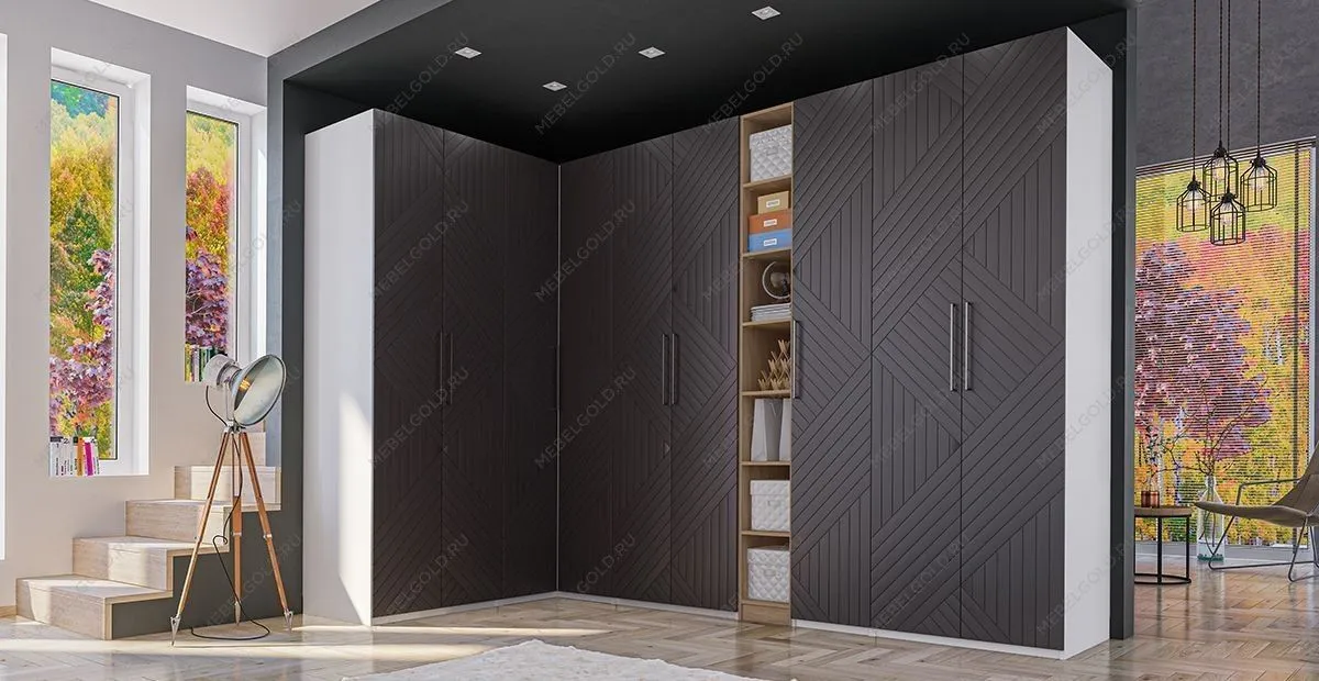 Шкаф Отис МН-039-06 П5 с фасадом МДФ (графит) | изображение 3