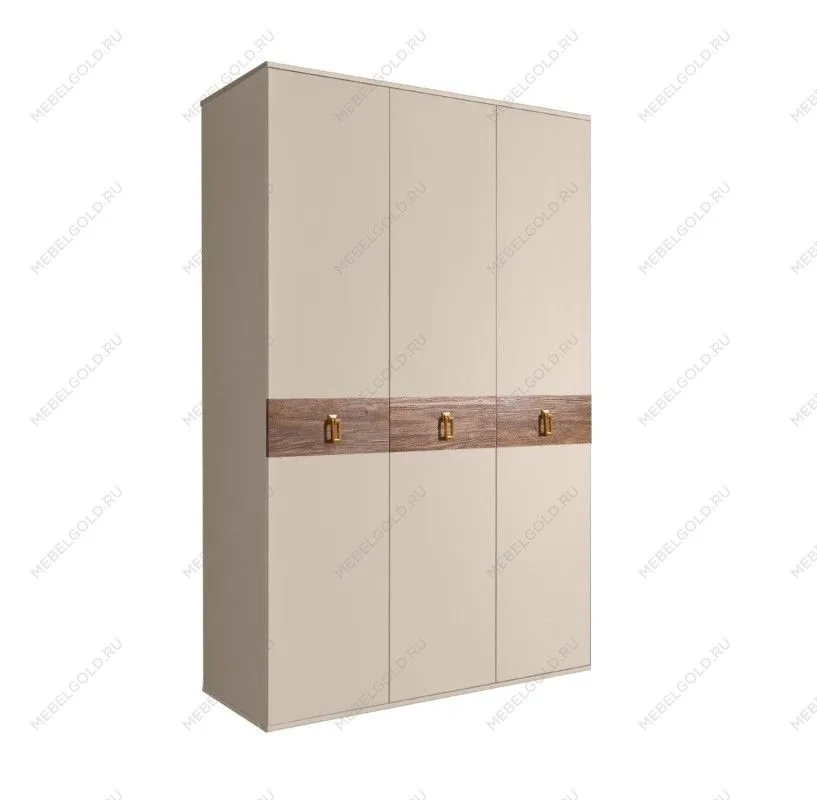 Шкаф 3-х дверный Bogemia Wood Fa (Ваниль/Золото) БМШ2/3(Wo)