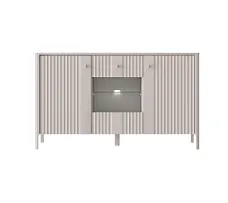 Тумба-витрина с подсветкой Далия KOM1W2D персидский жемчуг