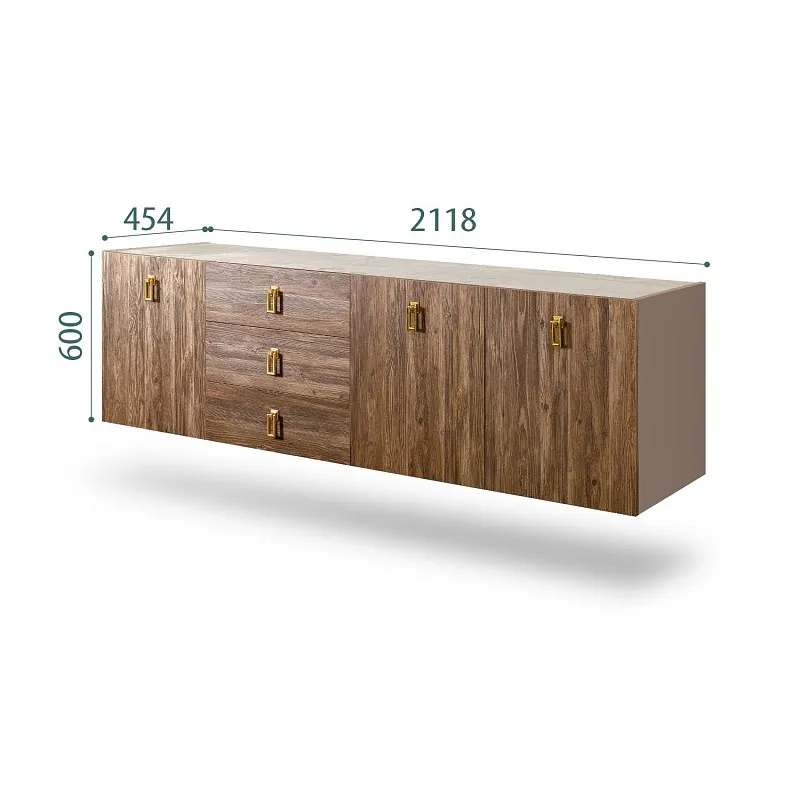 Комод 2.1м Bogemia Fly Wood Fa (Мокка) (Novabuk/Золото) БМКМ-5