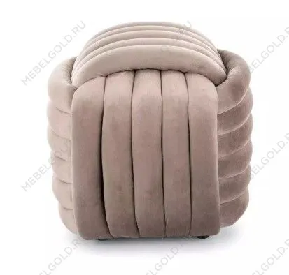 Пуф Signal BRUNI Velvet (темно-бежевый) | изображение 1
