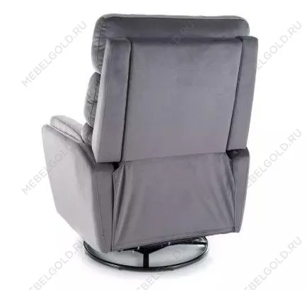 Кресло Signal ARGOS Velvet раскладное (серый) | изображение 4