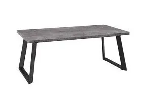 Стол Napoli Lux (R)-200 раздвижной (Дымчатая керамика/черный) 200(290)х105