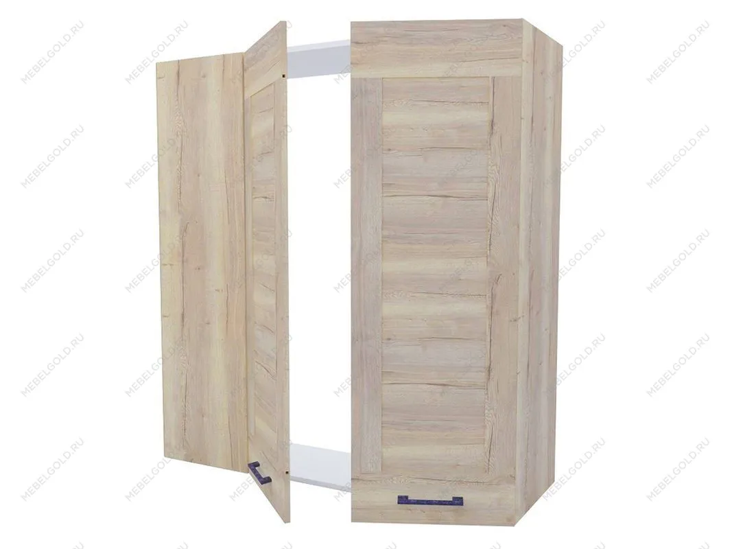 Пенал угловой ПУ-1216 (960), Дублин (1216*400*1548) Дуб галифакс белый, 21676 | изображение 1