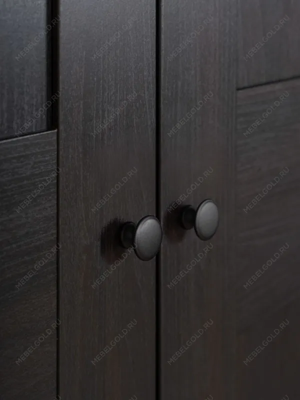 Шкаф Макс, 2 двери, 75х38х233 см, черно-коричневый, дуб венге | изображение 8