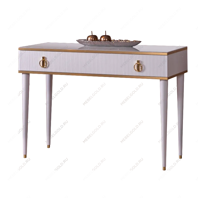 Лобня - Стол туалетный Римини СОЛО (белый золото) РМСТ-1 (s)