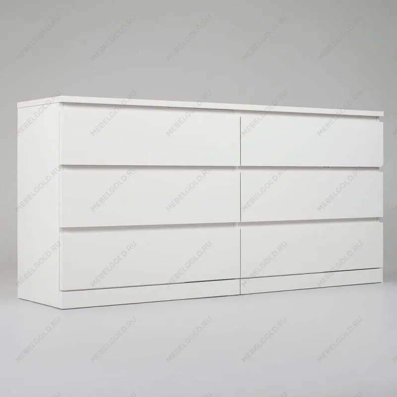 МАЛЬМ / VARMA Комод ИКЕА / IKEA 6D, 160x78x40, пигмент, белый | изображение 1