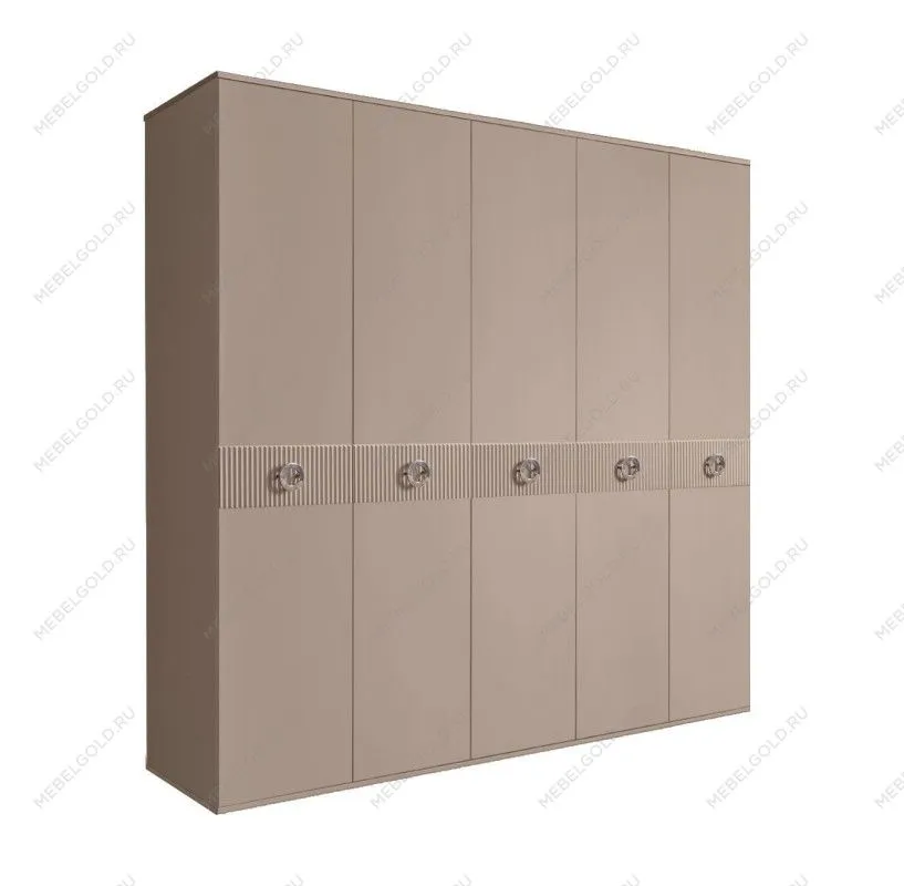 Шкаф 5-ти дв. Bogemia Fillini (Мокка/Хром) БМШ2/5(Fi)