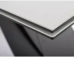 Стол обеденный Signal WESTIN Ceramic 160 раскладной (Diamond Cream кремовый/черный мат) | изображение 3