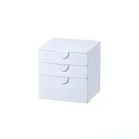 ПИКСИ комод 3 ящика 60x57x63, робкий подснежник