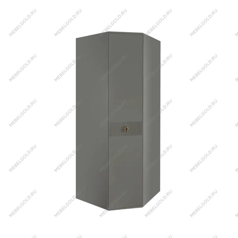 Шкаф угловой Римини СОЛО (Серый/Золото) РМШУ2/1(s)