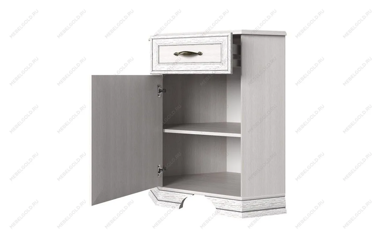 Центральный склад - Тумба Тиффани 1D1SU угловая вудлайн кремовый | изображение 1