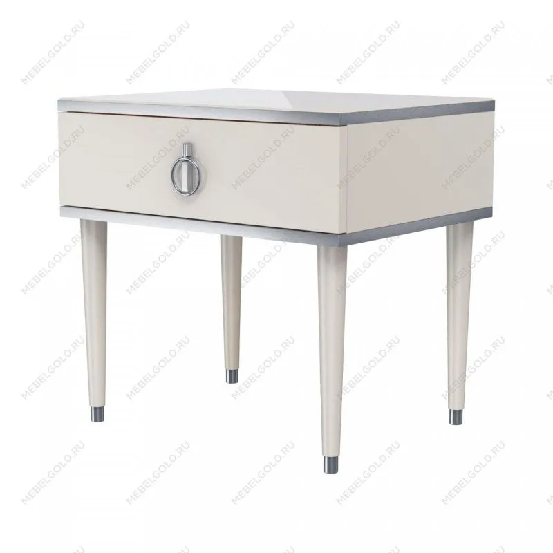 Тумба прикроватная Римини (Слоновая кость/Серебро) РМТП-1