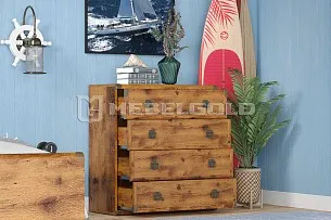 Комод Индиана JKOM4S/80 дуб саттер