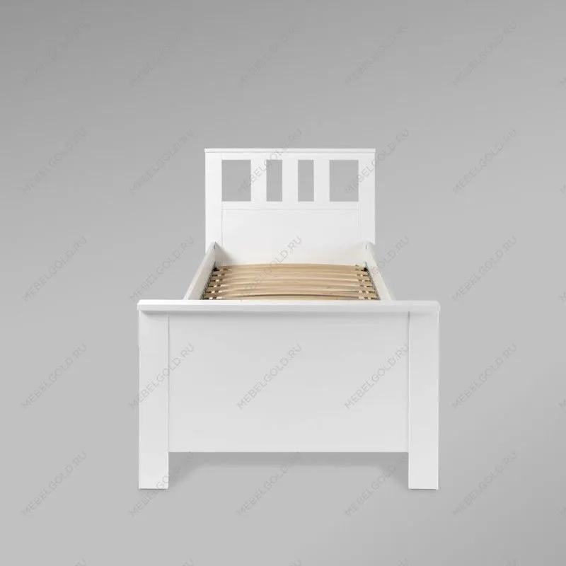 Кровать односпальная Сага, 90х200 см, белая | изображение 9