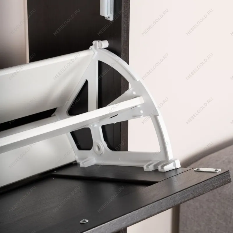 Обувница Сириус с 2 откидными ящиками, 60 х 25 х 89 см, черно-коричневая, ЛДСП, дуб венге | изображение 2