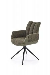 Стул кухонный Halmar K579 поворотный (зеленый/черный)