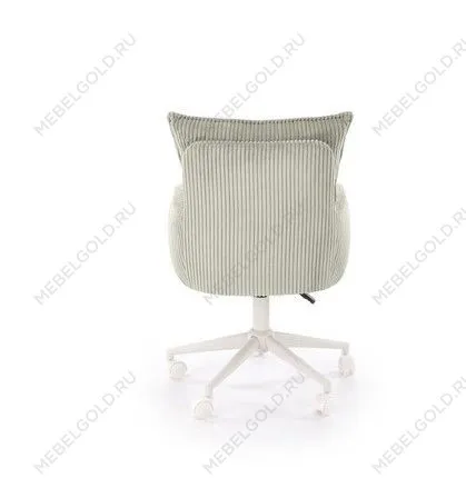 Кресло компьютерное Halmar DUMBO (светло-серый/белый) | изображение 5