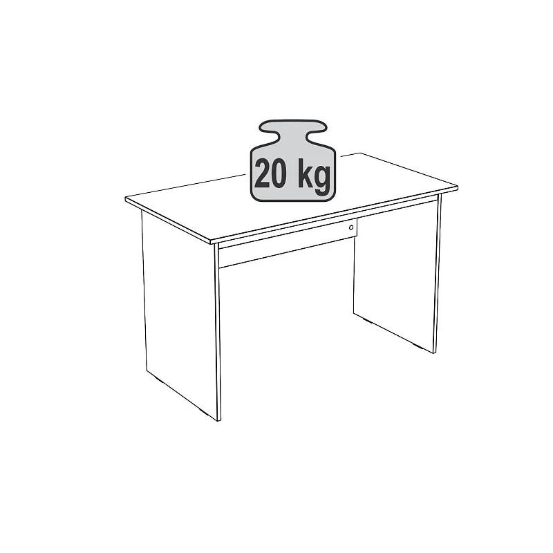 Стол письменный Кастор, 120х65х75 см, серый | изображение 7