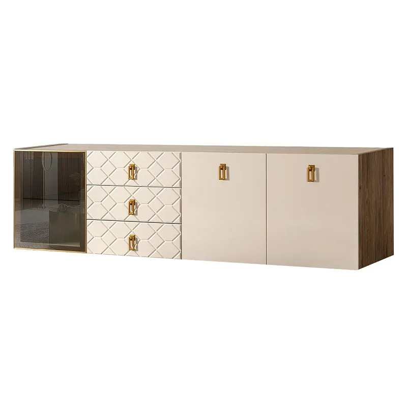 Комод 2.1м Bogemia Woodline Fly Fa (Слоновая кость) (Novabuk/Золото) БМКМ-5[4]
